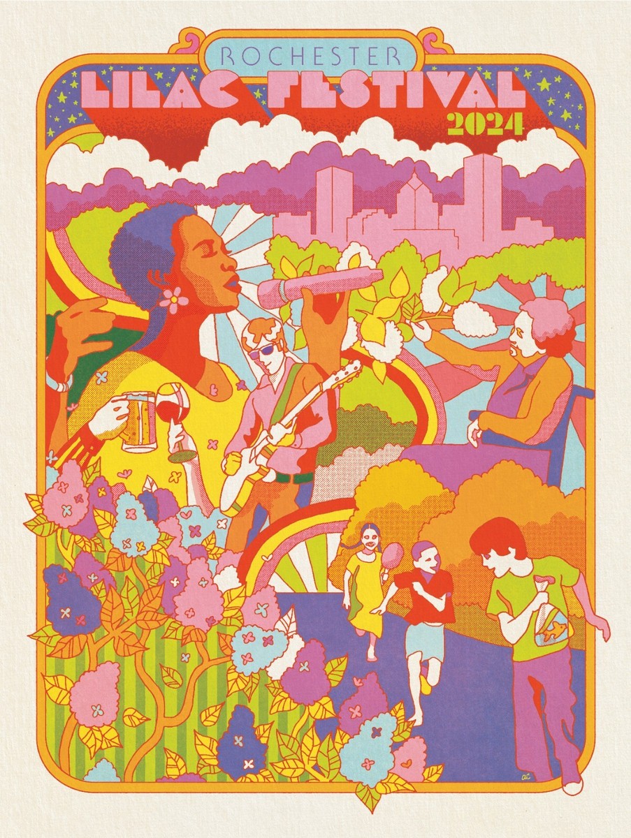Rochester Lilac Festival 2024 Official Poster - Signed by the