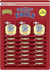 Smiths Savoury Snacks Bacon Fries Carded Pub Favourites Snacks, 24 g Pack of 24