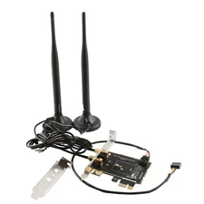 HiRO H50344 M.2 NGFF 2230 to PCIE PCI-E x1 Adapter Converter 5dBi Antenna BT USB