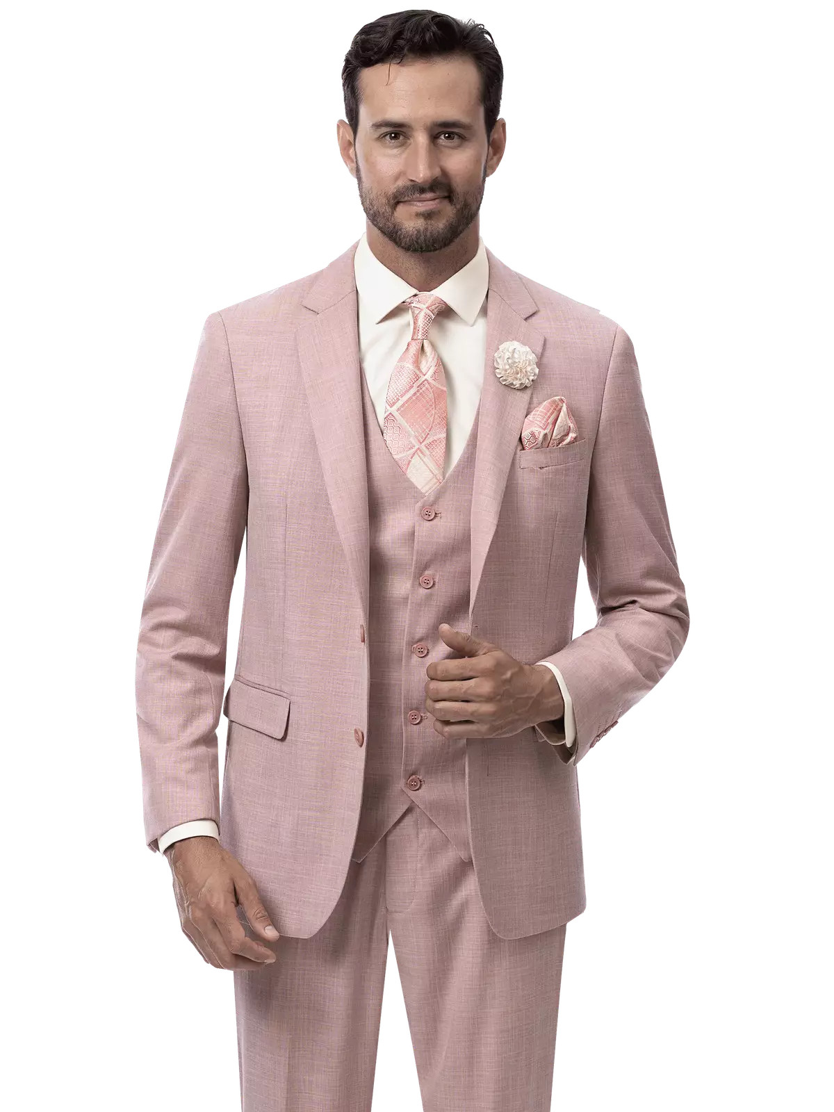 Розовато-лиловый костюм Kent - Park обычного покроя на двух пуговицах из 3 предметов