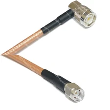 RG400 TNC Male Angle to RP-SMA MALE RF Cable FAST-SHIP LOT