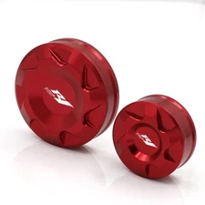 For Yamaha YZF R1 YZFR1 Brake Fluid Reservoir Cover Front Rear Cap 2022 2021