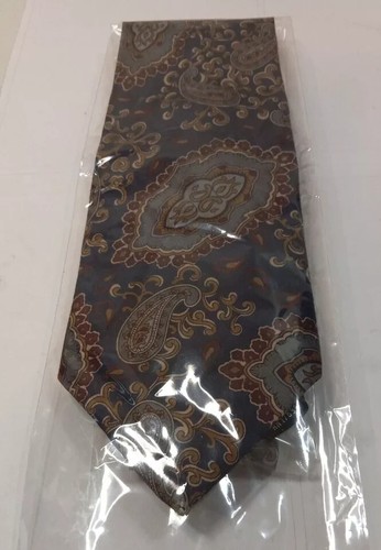 Cravatta Cross & Winsor in poliestere, 56" x 3,75", paisley multicolore. OB-3 - Foto 6 di 6