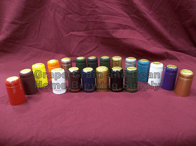 Wine Bottle Heat Shrink PVC Capsules, 30 Per Sale, YOUR CHOICE IN COLOR!!!