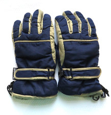 THINSULATE Children Gloves Size XL 40 Gram Insulation Winter Blue and Tan
