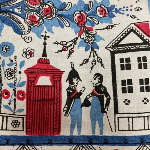 Vintage Schürze Küche Krawatte Taille Hostess Illustrationen Retro blau Hostess Blumen - Bild 8 von 11