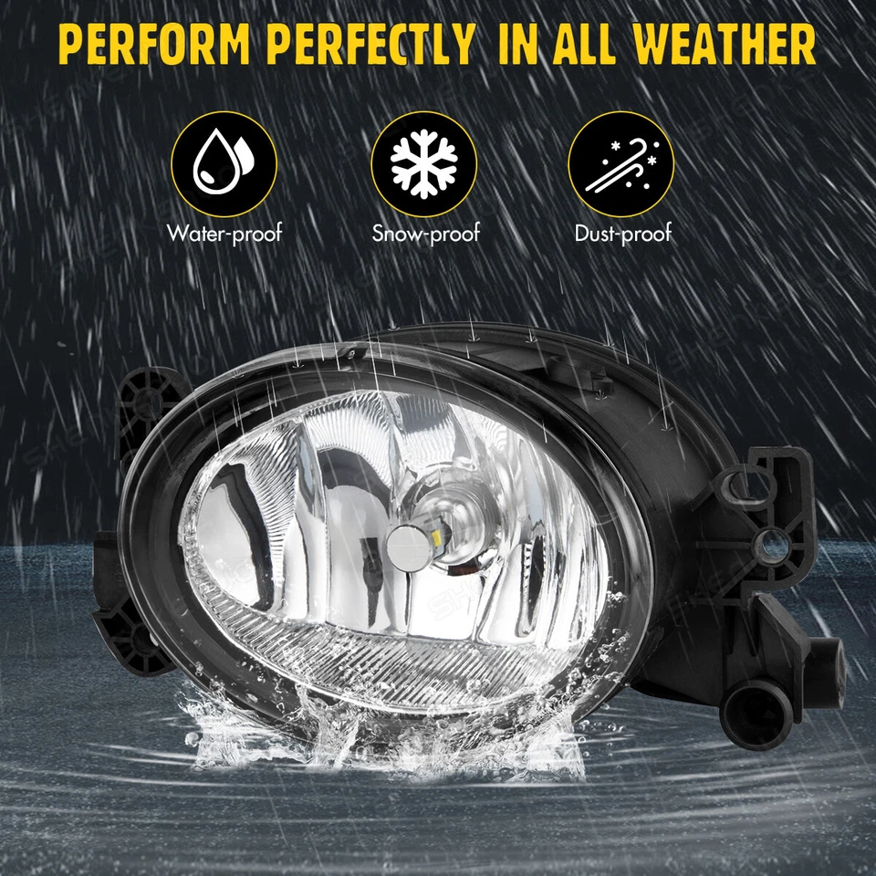 Par de faros antiniebla LED para Mercedes Benz W211 E320 E350 E550 2007 2008 2009 Foto 3 de 4