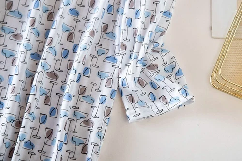 Women's Pajamas Long Sleeve Nightgown Sleep Shirt Cotton Nightshirt Sleep Dress - Bild 14 von 38