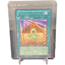 Triangle Power Rate Unlimited Yu-Gi-Oh! Card #AST-098 W/ Top Loader