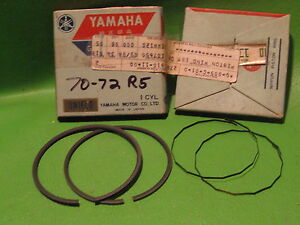 1st O/S 278-11610-11 NOS 1970-1972 Yamaha R5 350 Piston Ring Set .25mm