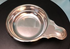 ONEIDA SILVERPLATED BABY PORRINGER BOWL WITH EMBOSSED HANDLE