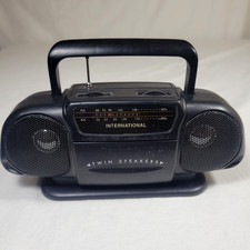Vtg Collectible Mini Baby Boom Box Radio International 190-2225 AM-FM 696 