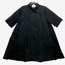 Marielle Almelo Mini Dress Womens One Size Black Short Sleeve Lagenlook Puff