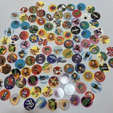 Pogs Vintage 90's Lot 100 Assorted Milk Caps Lot POG5