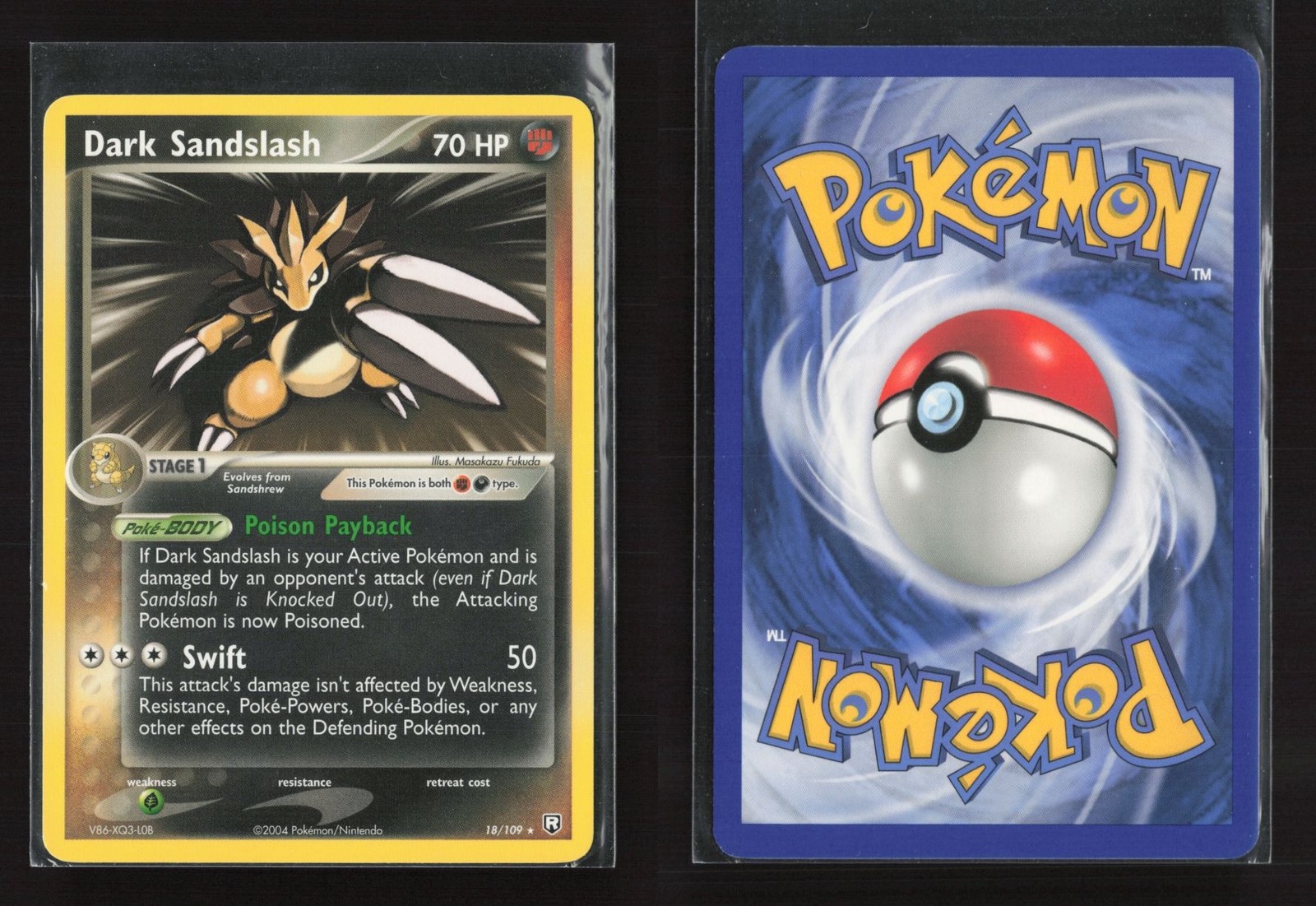 Dark Sandslash 18/109 Rare Team Rocket Returns Pokemon NM