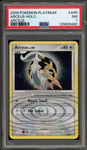 Pokemon Arceus Platinum Arceus Holo Rare #AR5 PSA 7