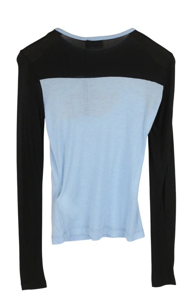 DIESEL T-Ina-Yoke Women T-Shirt S Cashmere Blend Long Sleeve Round Neck RRP€150 - Image 4 of 4