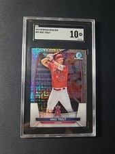 2023 Bowman Mega Box #89 Mike Trout SGC Gem Mint 10, Angels, MVP