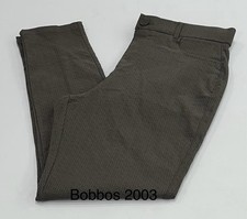 Mario Serrani Women's Textured Pull-On Pants, Green, Size M