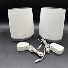 NETGEAR Orbi RBR750 Router  RBS750 Satellite Tri-Band 4200Mbps 4 Port Set Of 2