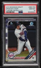 2019 Bowman Draft Chrome Refractor Spencer Steer #BDC-153 PSA 10 GEM MT g6p