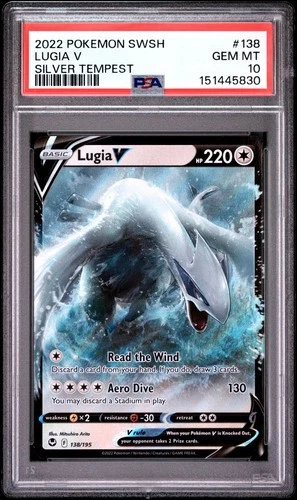 PSA 10 LUGIA V 138/195 SILVER TEMPEST POKEMON 😍