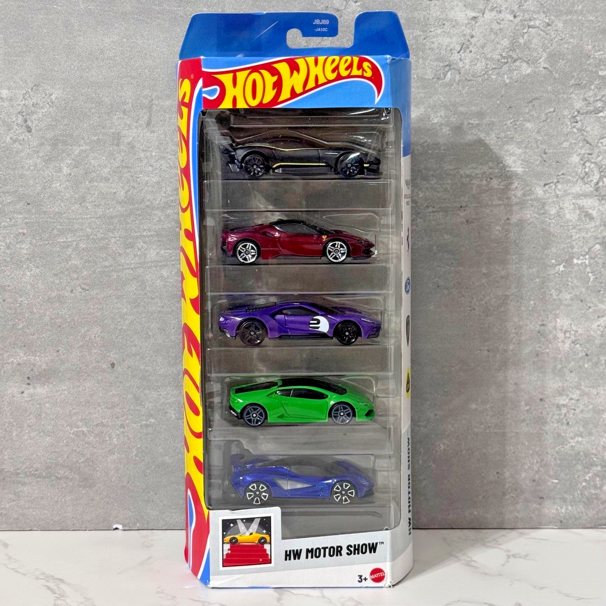 Hot Wheels Motor Show 5 Pack Ferrari SF90 Stradale Huracan Vulcan