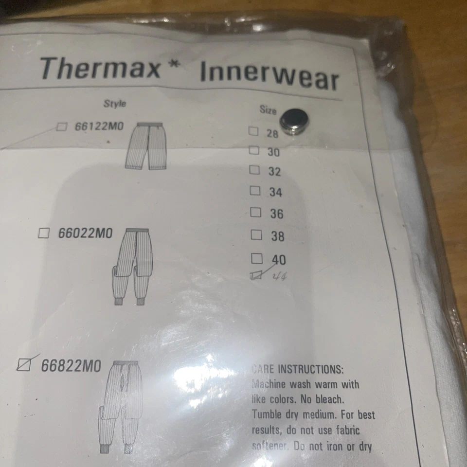 De colección Nuevo Antiguo Stock Russell Atlético Para Hombres Talla 44 Thermax Ropa Interior Long John Foto 4 de 4