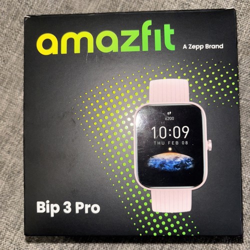 Montre connectée Amazfit Bip 3 Pro - Rose. Peu utilisé. Zepp boîte d'origine, ouverte