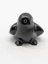 Sculpted Boma Inuit Black Raven Figure Fetish