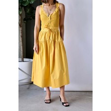Ulla Johnson Lilith Dress Goldenrod Yellow size 0 $445 NWT's Women's New