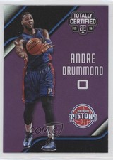 2015-16 Panini Totally Certified Mirror Purple 29/50 Andre Drummond #58 5u8