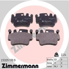 ZIMMERMANN Bremsbelag Premium Qualität Bremsklötze // 23329.170.9
