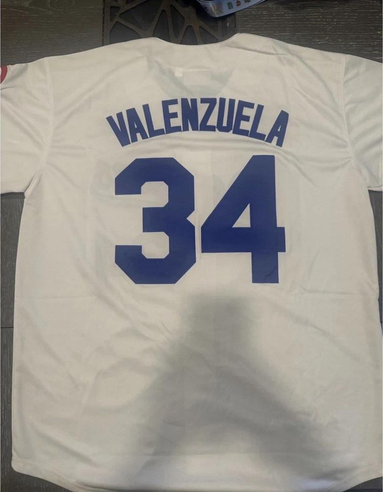 Camiseta De Colección Fernando Valenzuela Dodgers - Colección Cooperstown - Talla L Foto 2 de 4