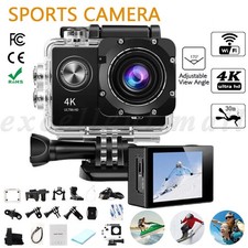 Action Camera For GoPro Waterproof 4K WIFI Outdoor Sport Cam Climbing Remote Kit