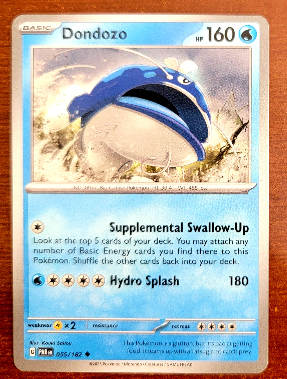 Dondozo 55/182 Paradox Rift Uncommon Pokémon TCG 2023