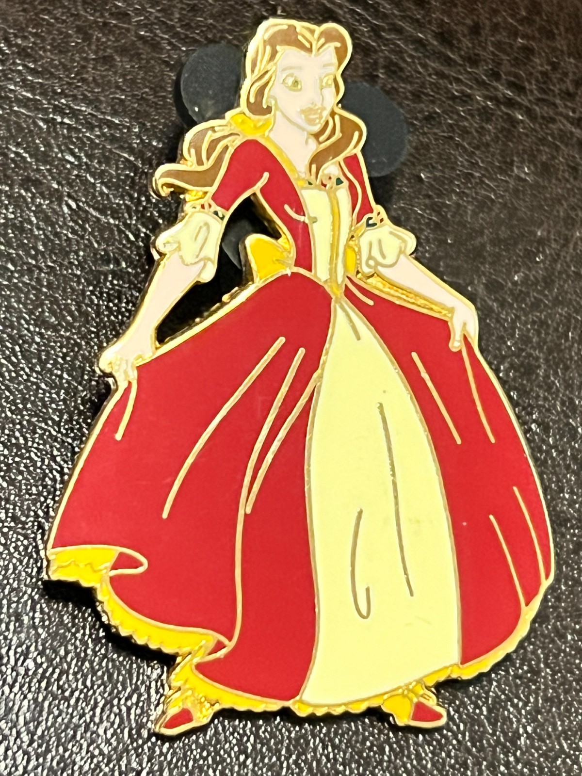 2002 Disney WDW Beauty and the Beast Belle in Red Dress Movie Pre Release Pin