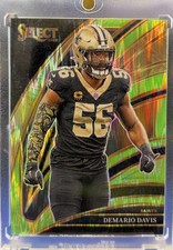 2025 Panini Select🏈 - Club Level Demario Davis #240 Neon Green Shock Prizm /699