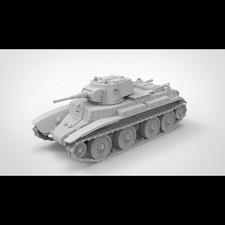 3D Printing 1/72 Soviet Bt-7 Fast Tank Unpainted