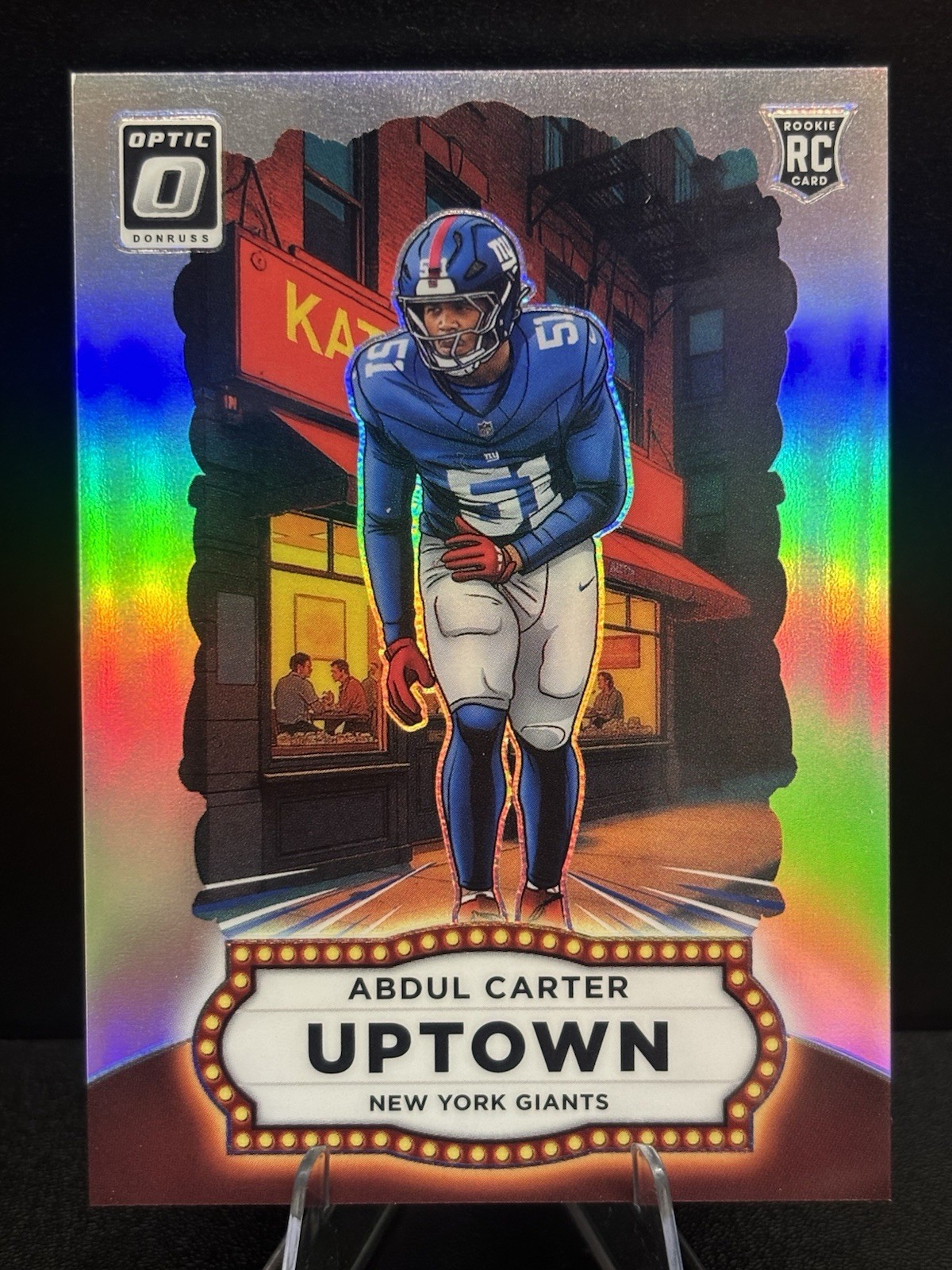 Panini 2025 Donruss Optic Football Abdul Carter RC Giants Uptown Prizm #1