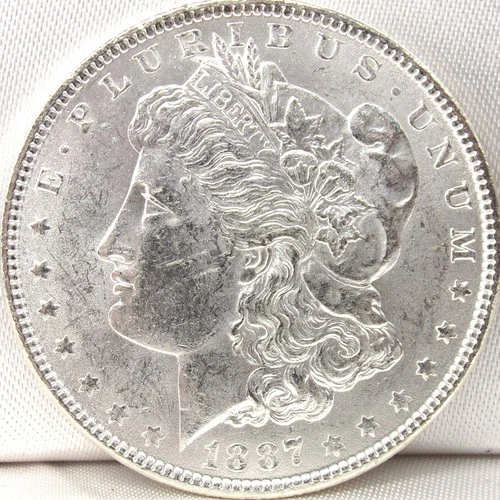 1887 P Morgan Silver Dollar AU/BU
