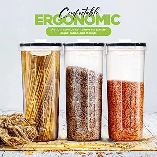 KICHLY Vorratsdosen (Set 4) -BPA freier Kunststoff Luftdichte Aufbewahrungsbox - Bild 3 von 4