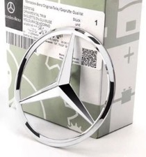 New For Mercedes-benz Chrome Star Trunk Badge Emblem 3.54in 90mm Sliver