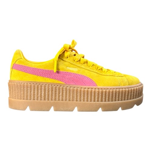 Sneakers PUMA Fenty by Rihanna Creeper con tacchetti donna giallo rosa plateau taglia 9 - Foto 2 di 18