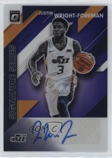 2019 Donruss Optic Signature Series Purple Prizm Justin Wright-Foreman Auto 1cc7