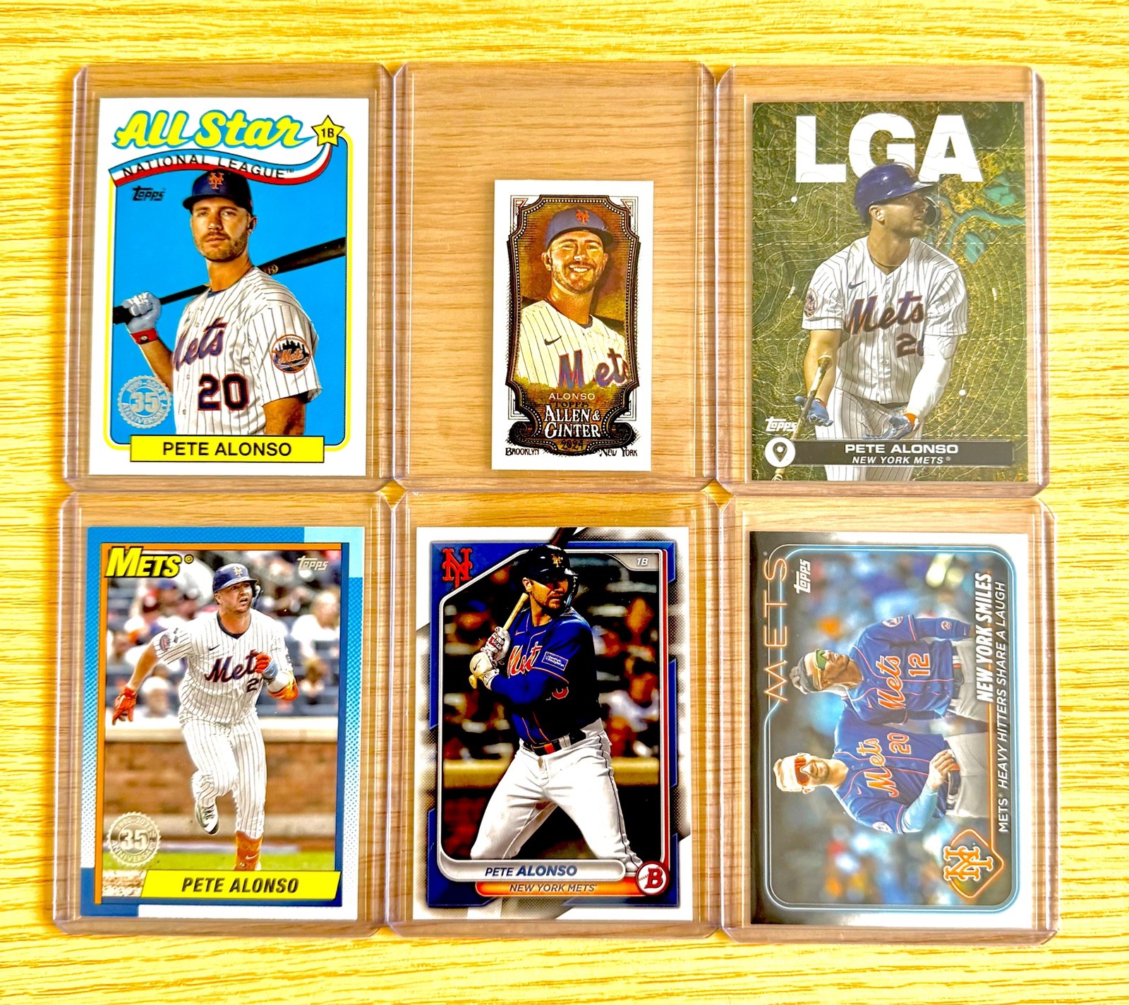 Pete Alonso Baseball Card Lot Of 6 - New York Mets