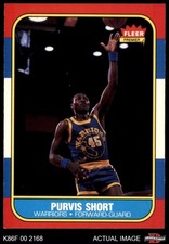 1986 Fleer #100 Purvis Short Warriors Jackson State University 7 - NM