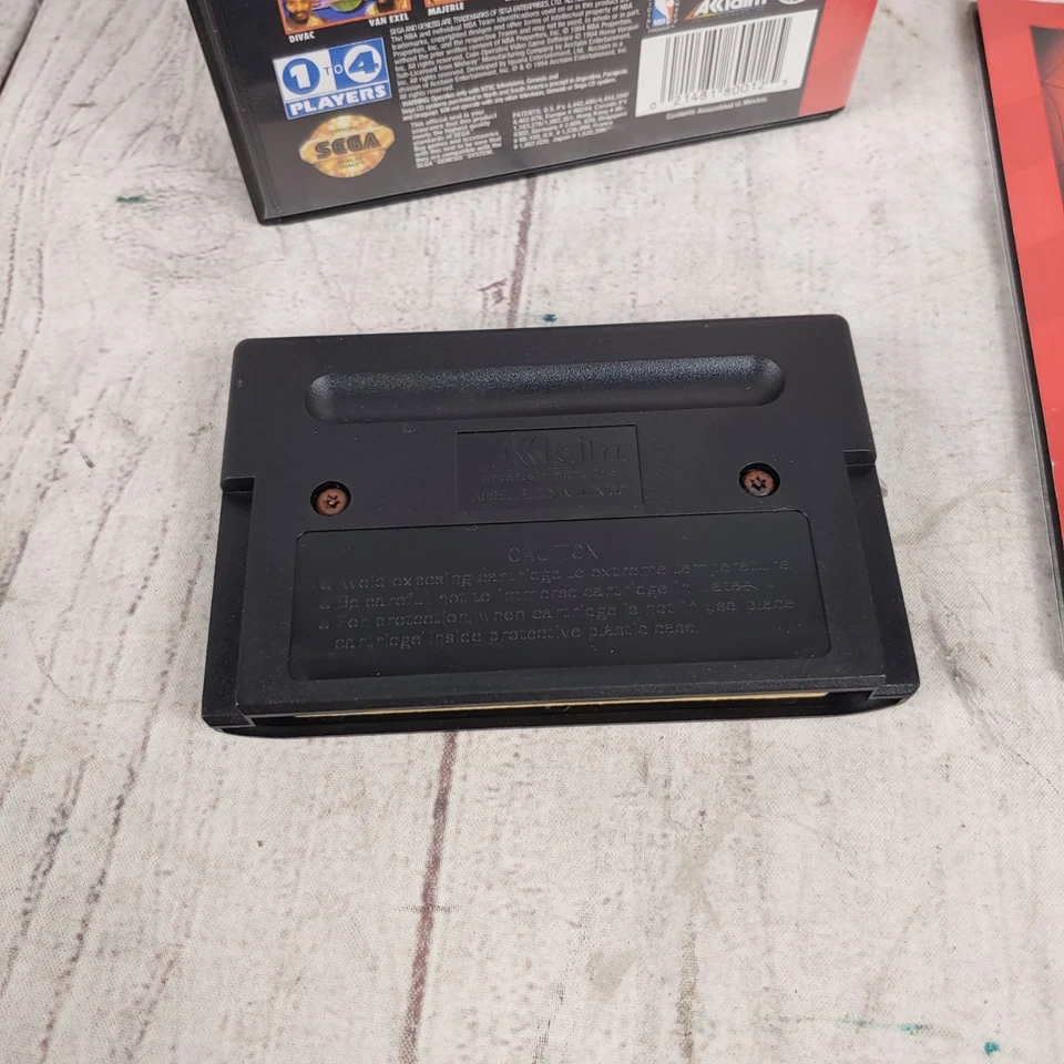 NBA Jam Tournament Edition (Sega Genesis, 1995) CIB Complete w/ Manual - TESTED - Image 4 of 4