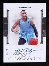 2020-21 Panini Flawless Collegiate Rookie Auto 7/20 RJ Hampton #RA-RJ Auto 8k4