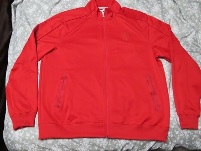 Vintage Ferrari Herren Puma Track Jacket rosso corsa Size XL